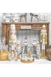 XL Diótörő Luxury fa 106 cm arany vagyfehér 2 féle karácsonyi figura