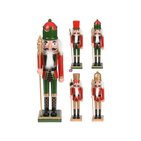 Diótörő figura piros 38cm 4 féle választható kivitel