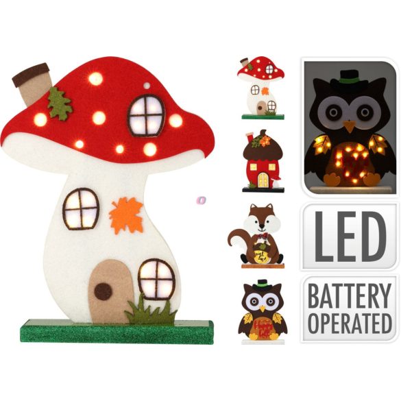 XL Őszi LED dekoráció ajtóhoz, asztalra 32 cm 4 f. választható kivitel
