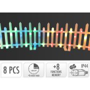   Karácsonyi Világító talpas kerítés fenyőfához, dekorációhoz  3 m 192 led