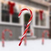   Candy Cane cukorbot dekoráció 35 cm karácsonyi világításhoz