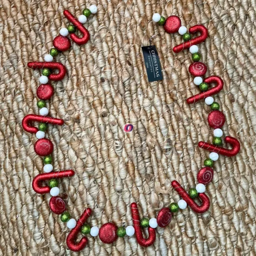 Karácsonyi girland Candy cane 1,4 m piros, zöld