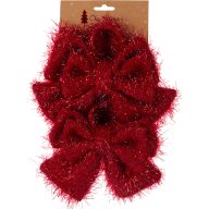   XL Karácsonyi masni szett – 2 db, 18 x 20 cm, piros és fehér