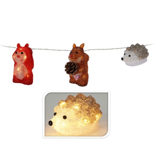 XL 3 db-os kerti LED figura szett 30 LED, timer. IP44