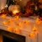 Halloweeni, őszi  tök fényfüzér elemes 12 LED 1,4 m 2xAA