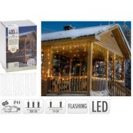   LED fényfüggöny – 400 villogó melegfehér LED, 300 x 100 cm