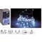 Kültéri micro led fényfüzér 8m 80 LED led hidegfehér 8 program hálózati