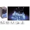 Kültéri micro led fényfüzér 12m 120 LED led hidegfehér 8 program hálózati
