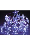 40 LED Micro LED fényfűzér csillag hidegfehér beltéri elemes