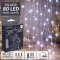 Fényzuhatag csokor fényfüzér 80 LED hidegfehér 10x0,8 m micro led