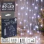 Fényzuhatag csokor fényfüzér 80 LED hidegfehér 10x0,8 m micro led