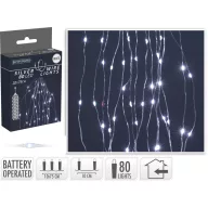   Fényzuhatag csokor fényfüzér 80 LED hidegfehér 10x0,8 m micro led