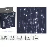   Fényzuhatag csokor fényfüzér 160 LED hidegfehér 8x2m micro led