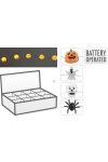 Halloweeni fényfüzér elemes 20 LED 1,1 m 2xAA 4 féle választható