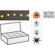   Halloweeni fényfüzér elemes 20 LED 1,1 m 2xAA 4 féle választható