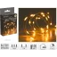Időzítős elemes fényfüzér vintage 100 LED extra melegfehér micro led