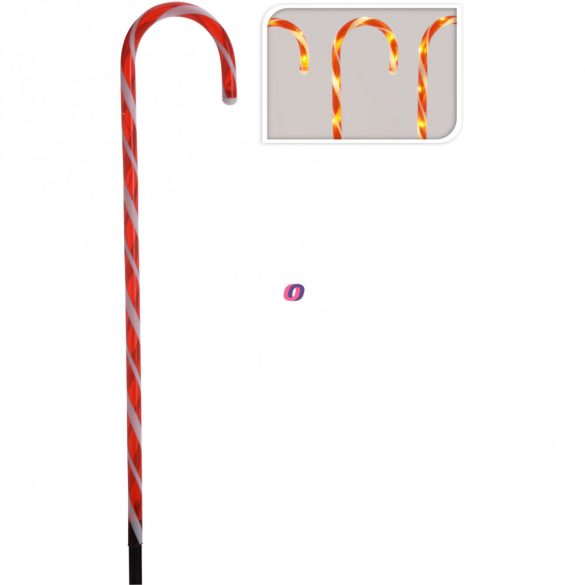 XL Kültéri Világító cukorbot, sétapálca 5db-os szett 75 cm IP44 ,Timer, 8 funkció