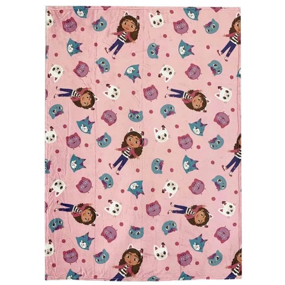 Gabi Babaháza® „Cats” flanel takaró – 110 × 150 cm