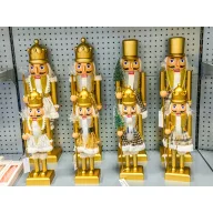   LED-es Luxury Diótörő figura zenélő, arany 57 cm, 4 féle