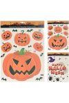 XL Halloweeni Ablakmatrica glitteres, 2 féle választható 30x42 cm