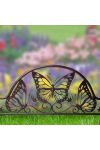 Kerti ágyásszegély kerítés Pillangó mintás virágágyás szegély Pro Garden