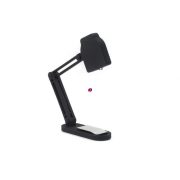 Csiptetős olvasólámpa, LED-es, mini, fekete
