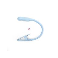 Csiptetős olvasólámpa, LED-es, újratölthető, kék Csiptetős olvasólámpa, LED-es, újratölthető, kék