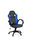 Gamer szék karfával - kék - 71 x 53 cm / 53 x 52 cm