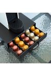 Fém kávékapszula tartó - 50 db Nespresso kapszulákhoz - 365 x 214 x 60 mm - matt fekete