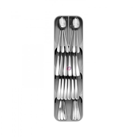 Evőeszköz tartó - 5 rekeszes - műanyag - 40 x 11 x 5,5 cm