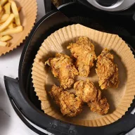   Air fryer sütőpapír - olaj nélküli sütőhöz - kör - 23 cm - 50 db / csomag