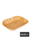 Air fryer sütőpapír - olaj nélküli sütőhöz - téglalap - 14 x 22 cm - 50 db / csomag