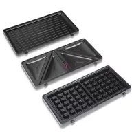   Szendvicssütő - 3 az 1-ben - 220-240V - 800W - ezüst/fekete