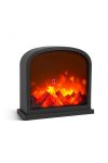 Dekor Kandalló LED-es lánghatással - elemes / USB-s - 30 x 13 x 28 cm