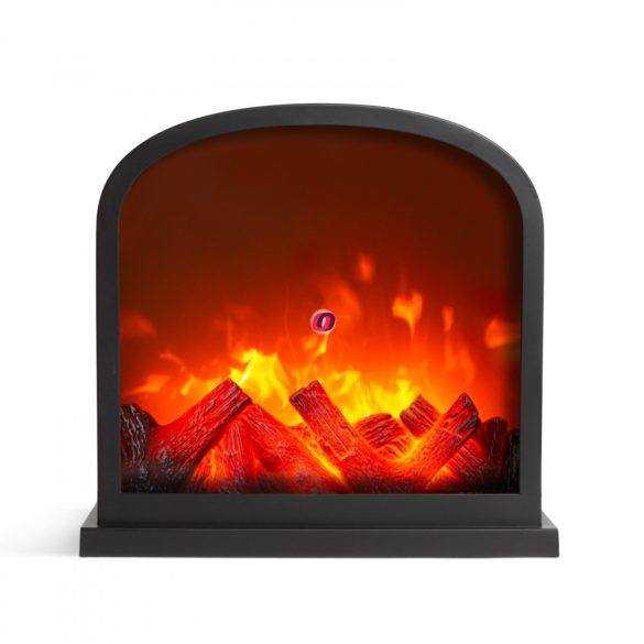 Dekor Kandalló LED-es lánghatással - elemes / USB-s - 30 x 13 x 28 cm