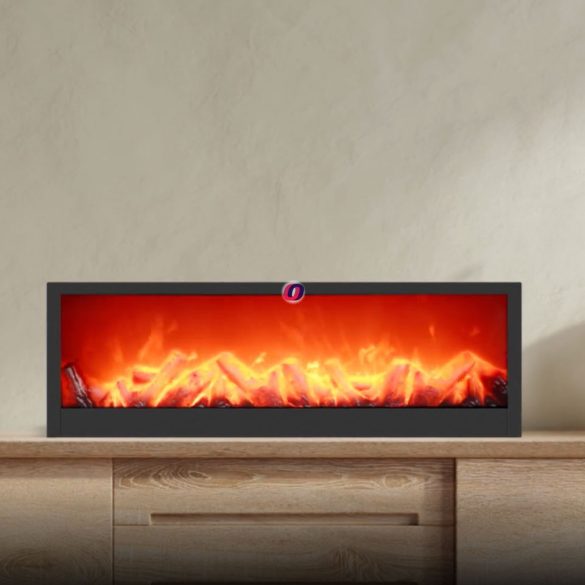 XL Dekor kandalló valódi láng effektel LED 60x20x10 cm - BW2015