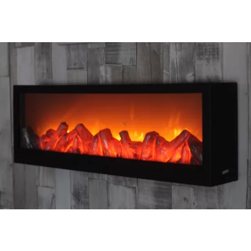 XL Dekor kandalló valódi láng effektel LED 60x20x10 cm - BW2015