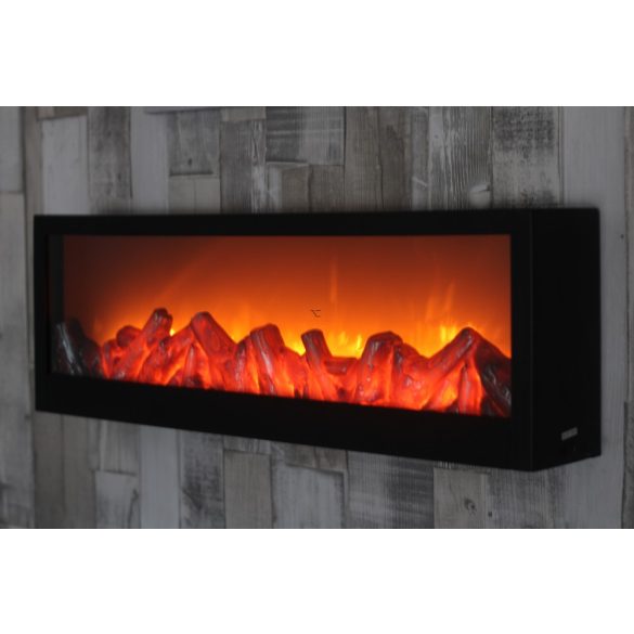 XL Dekor kandalló valódi láng effektel LED 60x20x10 cm - BW2015