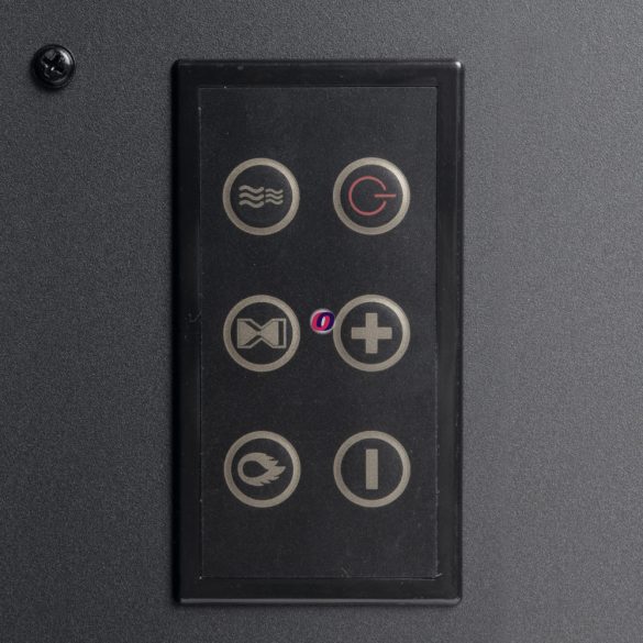 Elektromos fali / szabadonálló kandalló hősugárzó LED, íves