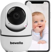   HD Kamerás bébiőr Smart biztonsági kamera WiFi, 1080p, 360°-ban forgatható