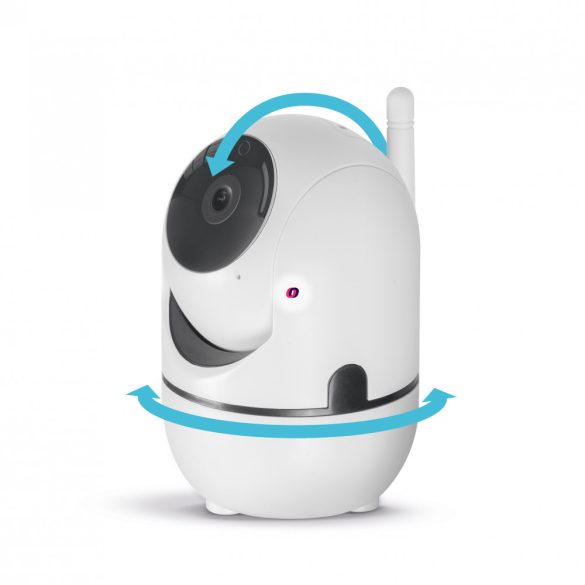 HD Kamerás bébiőr Smart biztonsági kamera WiFi, 1080p, 360°-ban forgatható