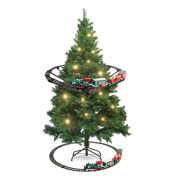   Karácsonyfa kisvasút zenél, világít elemes karácsonyfára szerelhető