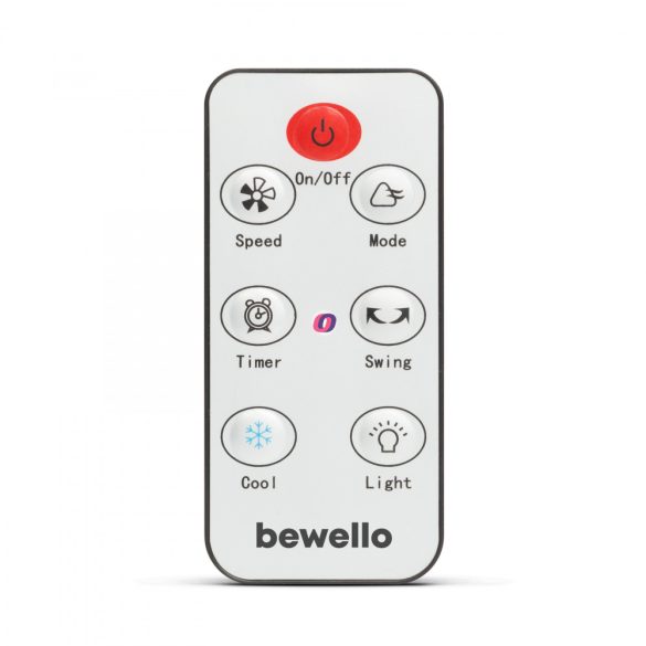 Bewello léghűtő ventilátor és párásító LED-es 90W BW2050