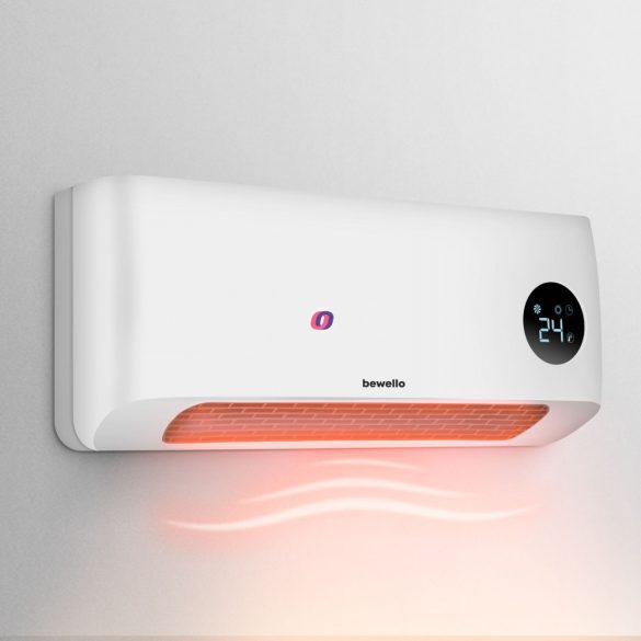 Bewello Digitális fali fűtőtest távirányítóval 2000W