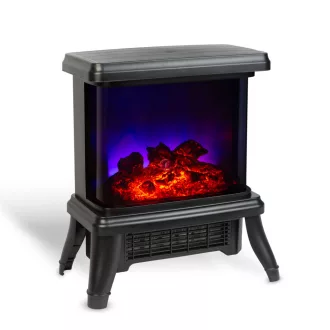   Elektromos kandalló - 180° - hősugárzó + LED - 36 x 21,5 x 36 cm