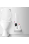 Fali és álló WC kefe szett tárolóval - 225 x 100 x 135 mm