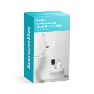   Fali és álló WC kefe szett tárolóval - 225 x 100 x 135 mm