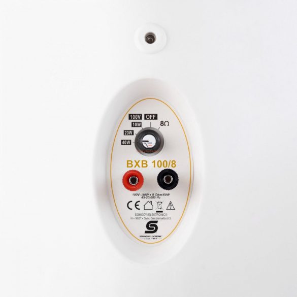 Home Hangdoboz, 2 utas, fehér, 1db BXB 100/8