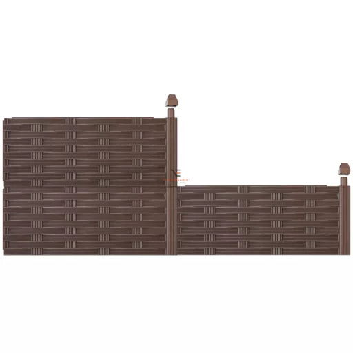 Pro garden Rattan hatású magaságyás 4 részes szett