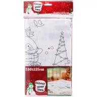   DIY karácsonyi csomagolópapír, szinezhető asztalterítő színezhető 30x250 cm